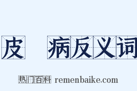 皮膚病反义词是什么意思的图片